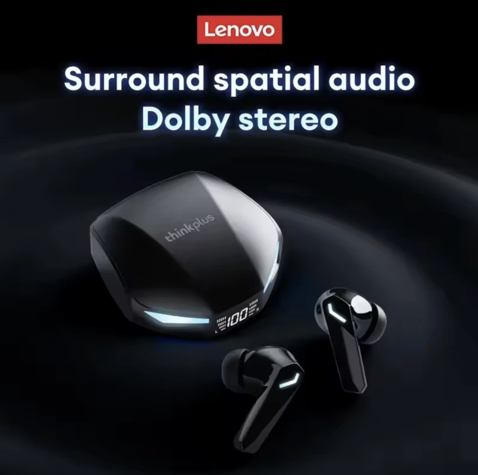 Lenovo XT53 Bluetooth 5.4 Gaming Wireless Earbuds with LED Display & 26H Battery Life