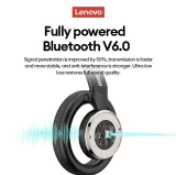 Lenovo LS116 Bluetooth 6.0 Wireless Over-Ear Headphones with ANC & 21H Battery Life